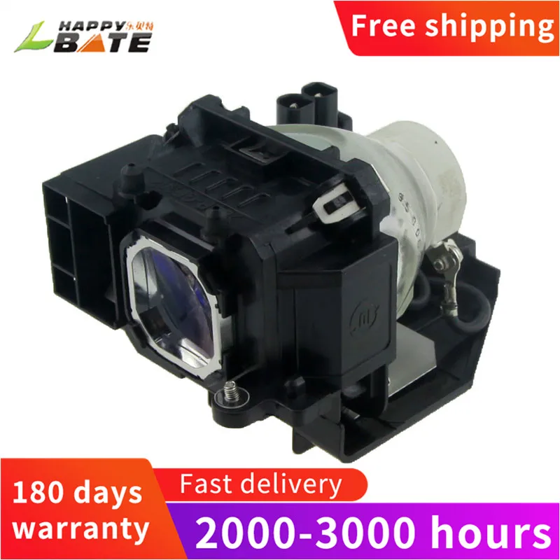 Happybate Сменная Лампа проектора NP07LP для NP300/ NP400 /NP500 /NP610S/NP410W/NP510W/NP600 NSHA230W |