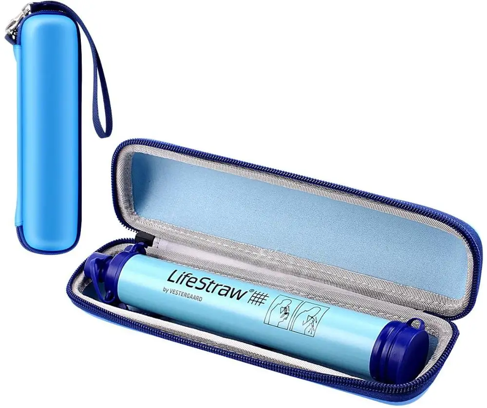 Чехол для водяного фильтра кемпинга из спасательной соломы стальной