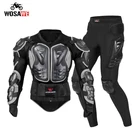 Мотоциклетная куртка WOSAWE, мужские брюки, защитная Экипировка для гонок на мотоцикле, армированный костюм для мотокросса