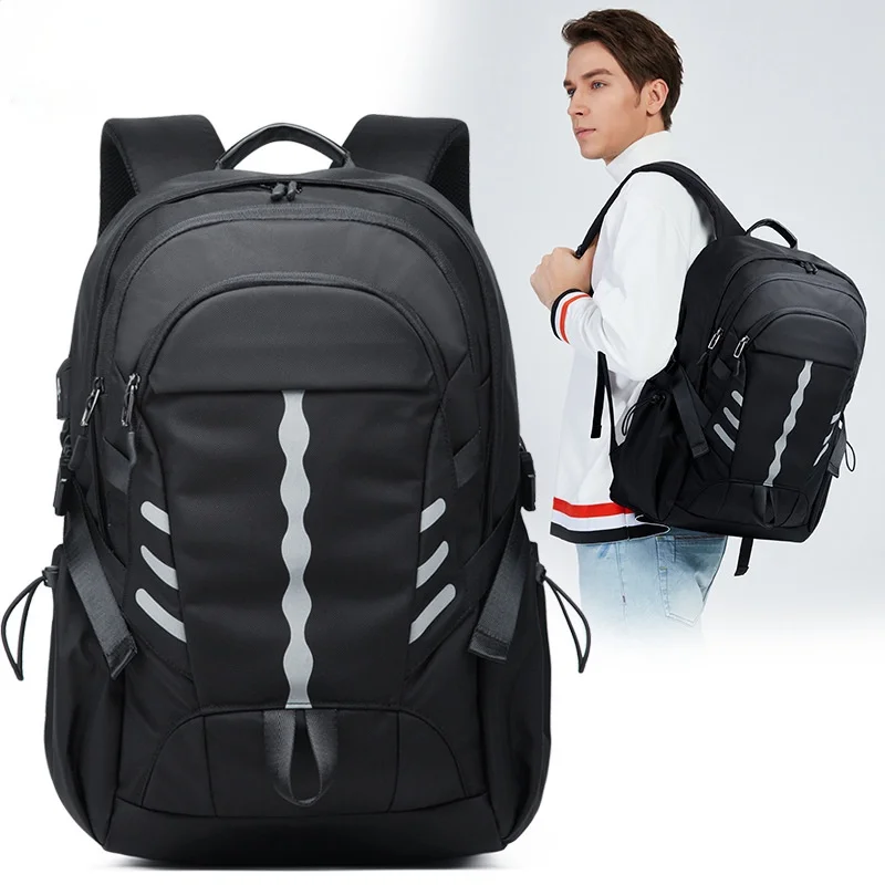 

Anti -theft Men 15.6 Inch Laptop Backpacks School Fashion Travel Male Mochilas Bolso Hombre Rucksack USB Charging for Teenager