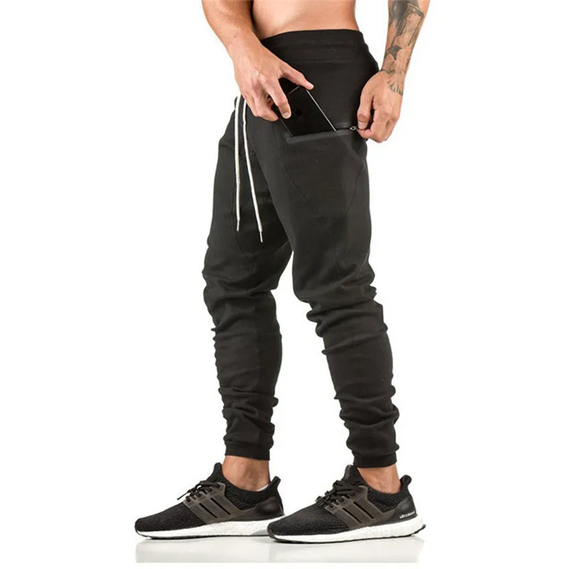 

2020 new Men Sports Running Pants Pockets pants male Training sport Pants men Fitness Elasticity jogging Gym Camouflage Trousers