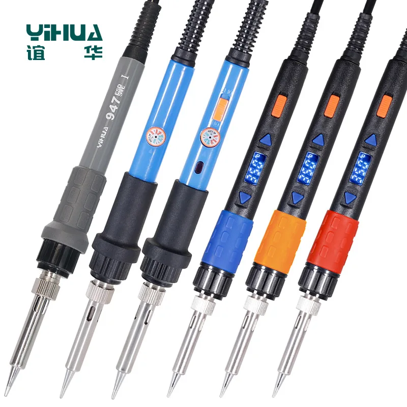 

Электрический паяльник с регулируемой температурой, цифровой дисплей, 60 Вт, паяльный инструмент, набор электрического паяльника