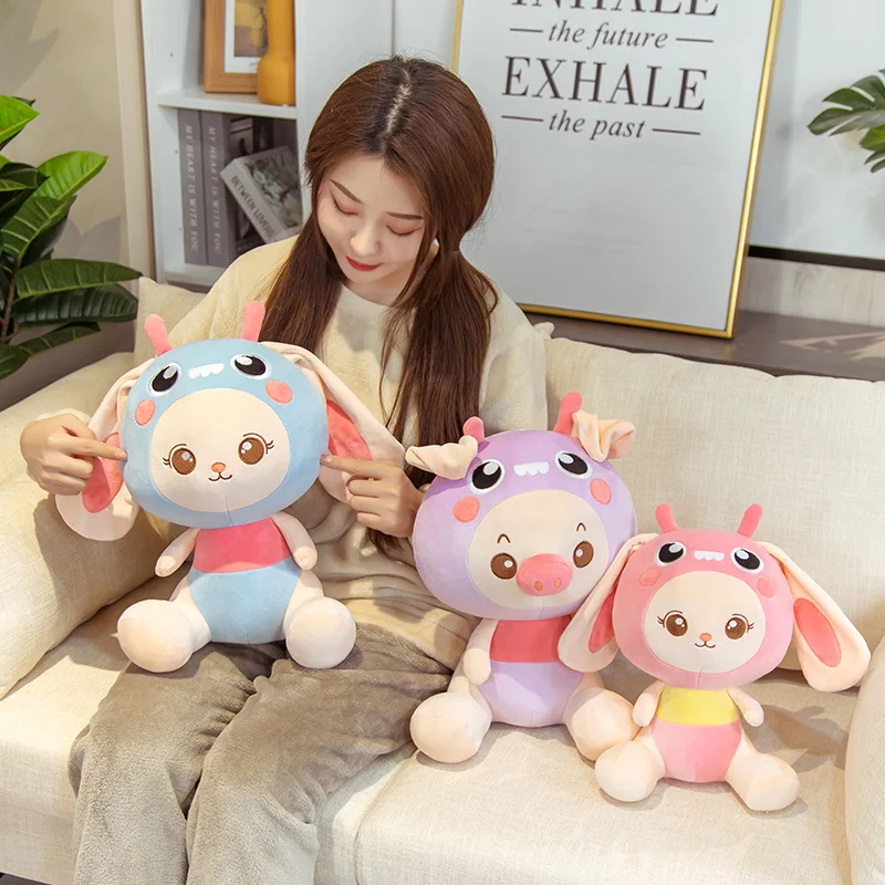 

1pc 25/35cm Cute Transformed Pig Plush Doll Kawaii Soft Plush Stuffed Animal Toys Children and Girls Playmate Gifts