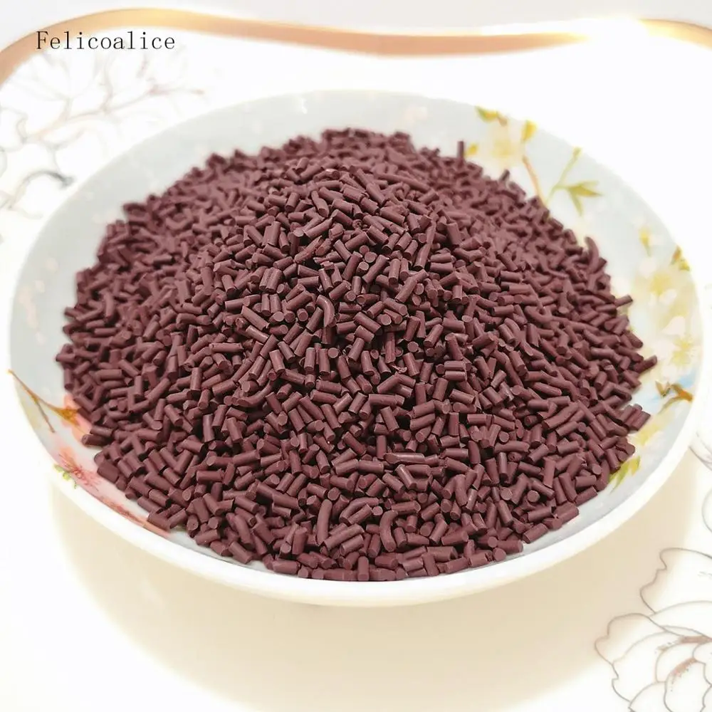 

100g Long Cylindrical Polymer Hot Soft Clay Sprinkles Colorful for DIY Crafts Tiny Cute Plastic Klei Accessories