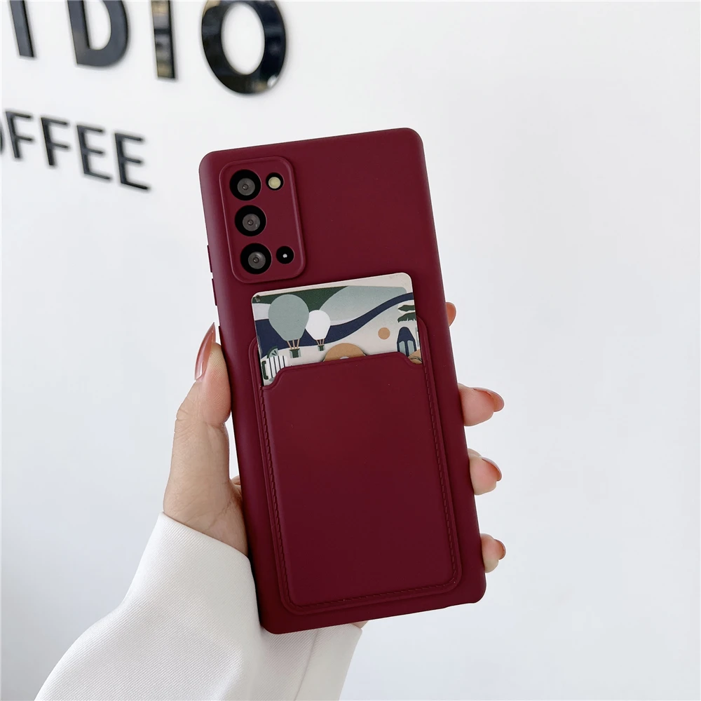 

Original Silicone Wallet Case for Samsung Galaxy S22 S21 FE S20 Note 10 Plus 20 Ultra A12 A21S A30 A31 A32 A42 A52 Pocket Cover