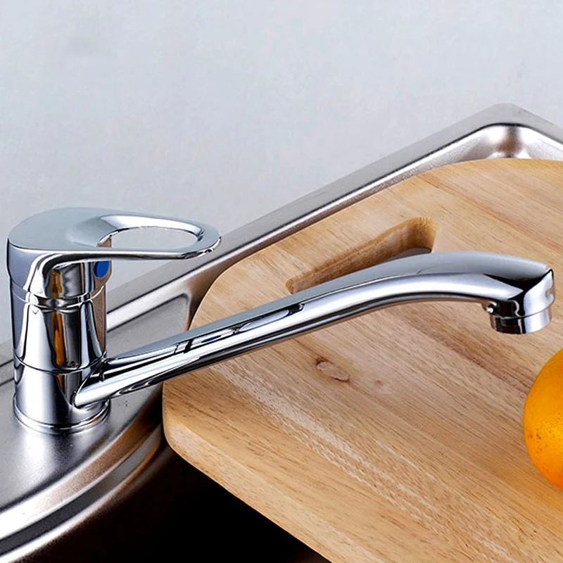 

Kitchen Faucet Classic Copper Single Handle Swivel Spout Vessel Sink Tap Single Cold Water Tap Deck Mounted Wash Basin Tap Crane