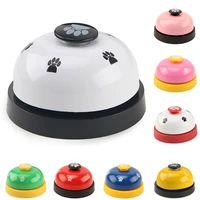 pet toy training interactive toy called dinner small bell footprint ring dog toys for teddy puppy cat pet call feeding reminder