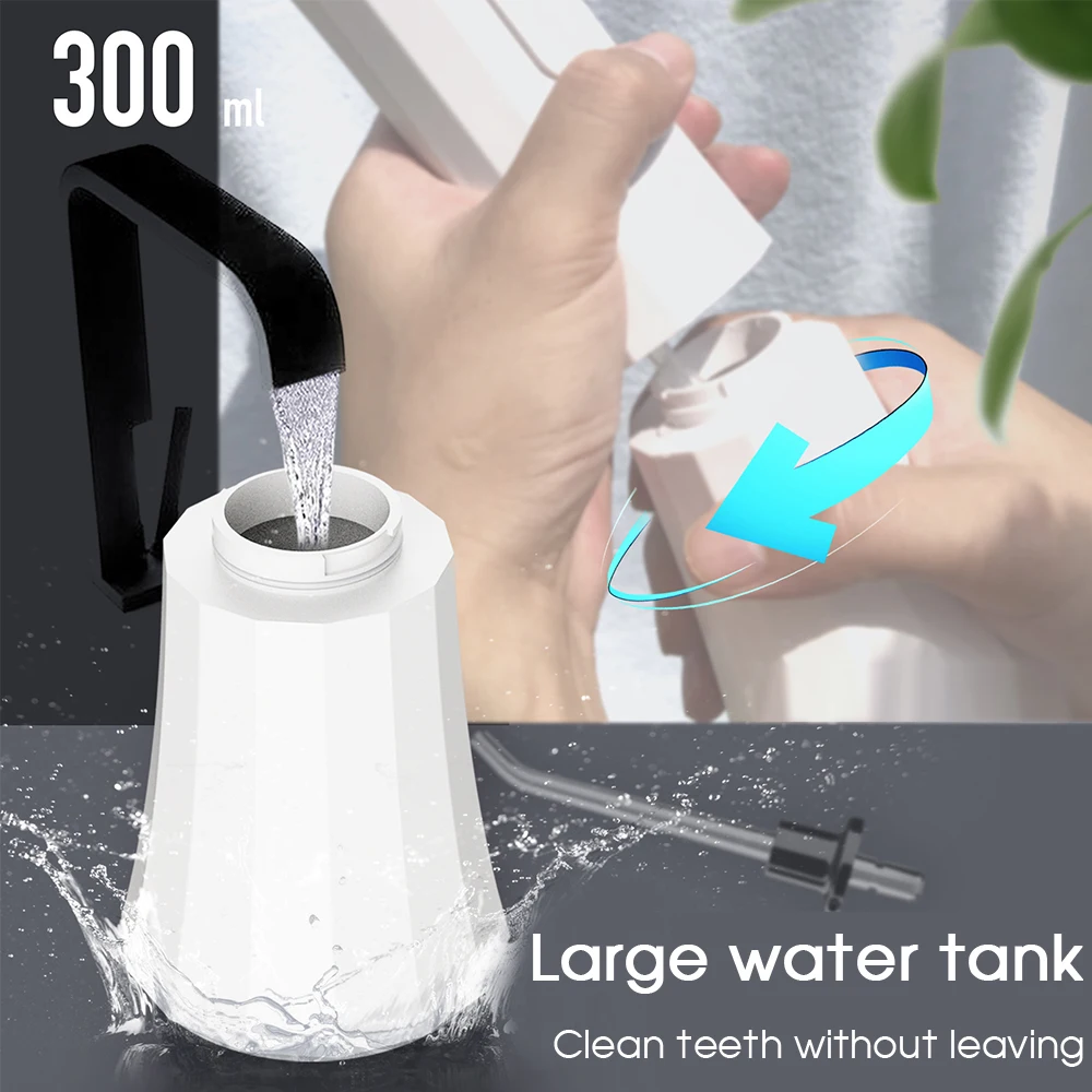 Boi Rechargeable 300ml Gum Care Smart Electric IPX7 Lens Design Removable Oral Irrigator For Adult 5 Modes Dental Water Jet enlarge