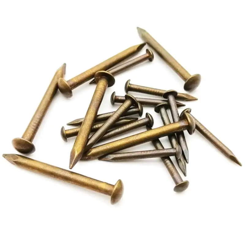 25-100 Stück Messingnägel mit Durchmesser 1,2 mm, 1,5 mm, 2 mm, 3 mm, kleine runde Mini-Nägel aus Eisen, geeignet für Schmuckkästchen, Scharniere. – Detail 5