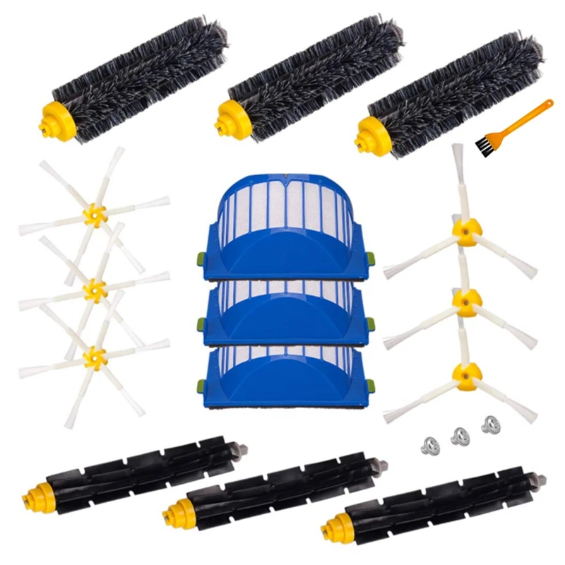 

Assembly Kit for IRobot Roomba 600 Series and 500 Series Not Applicable for 645 655, Main Brush Side Brush Filter