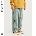 INFLATION 2020 коллекция, мужские повседневные брюки, широкие, вельветовые, свободные, комбинезоны, однотонные, мужские вельветовые штаны 93389W