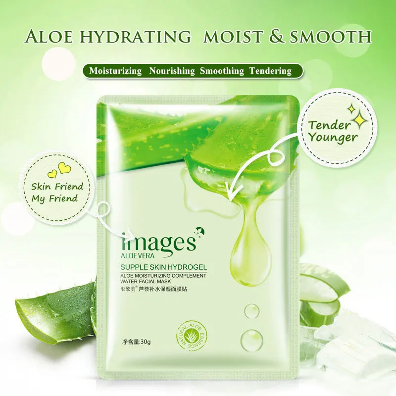 3 шт./лот маска для лица с алоэ увлажняющая натуральная экстракт растений