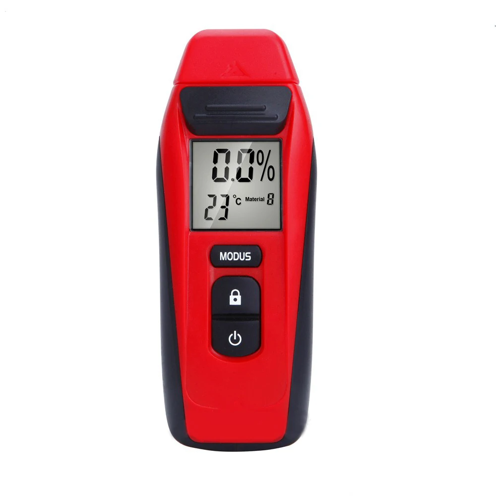 

G110 Digital Wood Moisture Meter Building Materials Mini Wood Humidity Temperature Tester Timber Damp Detector Clear LCD Display