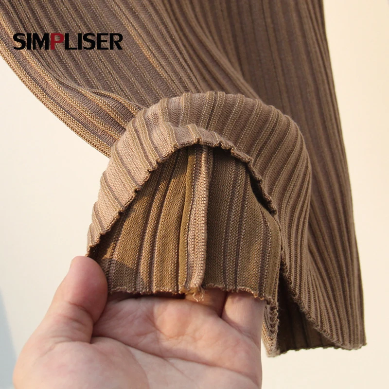 Женский вязаный жилет пуловеры без рукавов с высоким воротником женские