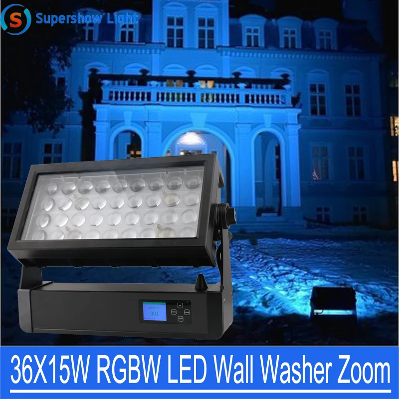 SGM P5 Новый 36x15 Вт RGBW 4 в 1 Наружный RDM беспроводной зум светодиодный настенный