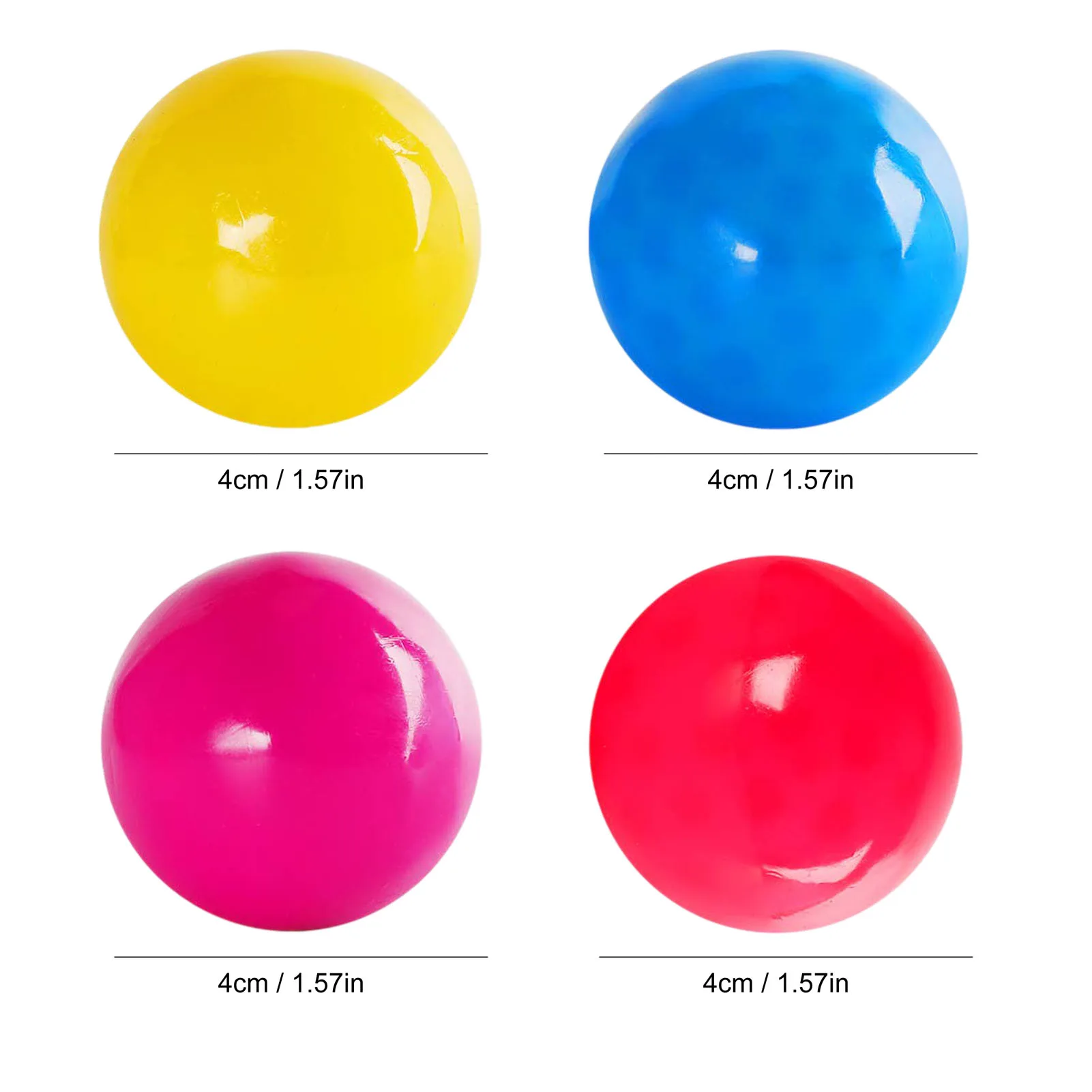 

1/8Pcs Stress Relief Ball Tear Resistant Nontoxic Squeeze Toy Decompression Stick Wall Ball Stress Relief Kids Toys