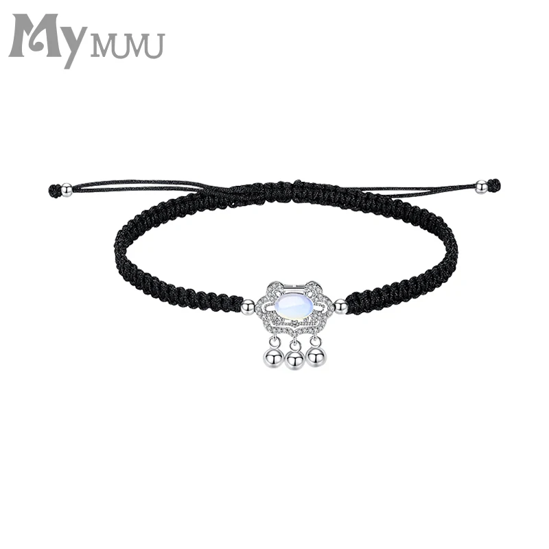 

Новинка 2021, плетеный браслет из красной веревки, женский кулон Xiangyun с блокировкой мира, Миниатюрный Высокий чувство личности, подарок