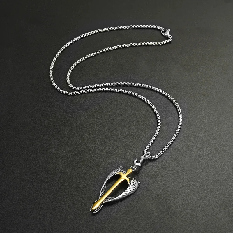 Valily ювелирные изделия мужское винтажное ожерелье крест Орлиное крыло дизайн