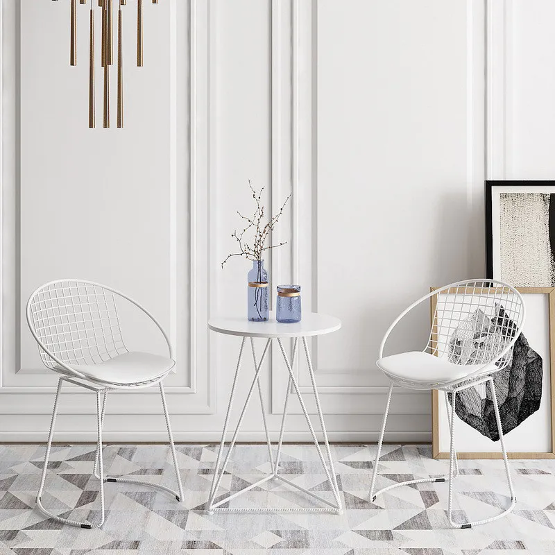 Скандинавский стул Ins маленькие круглые столы и стулья современный домашний