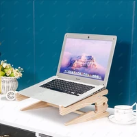 for macbook 13 stand wooden tablet notebook desk standing computer laptop wood stand holder monitor riser book chromebook new
