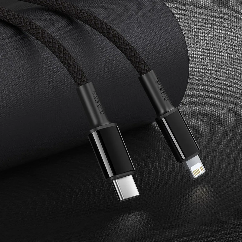 Кабель Baseus PD 20 Вт USB Type C для iPhone 13 12 Pro Max 11 X быстрая зарядка iPad Air 2020 кабель зарядки
