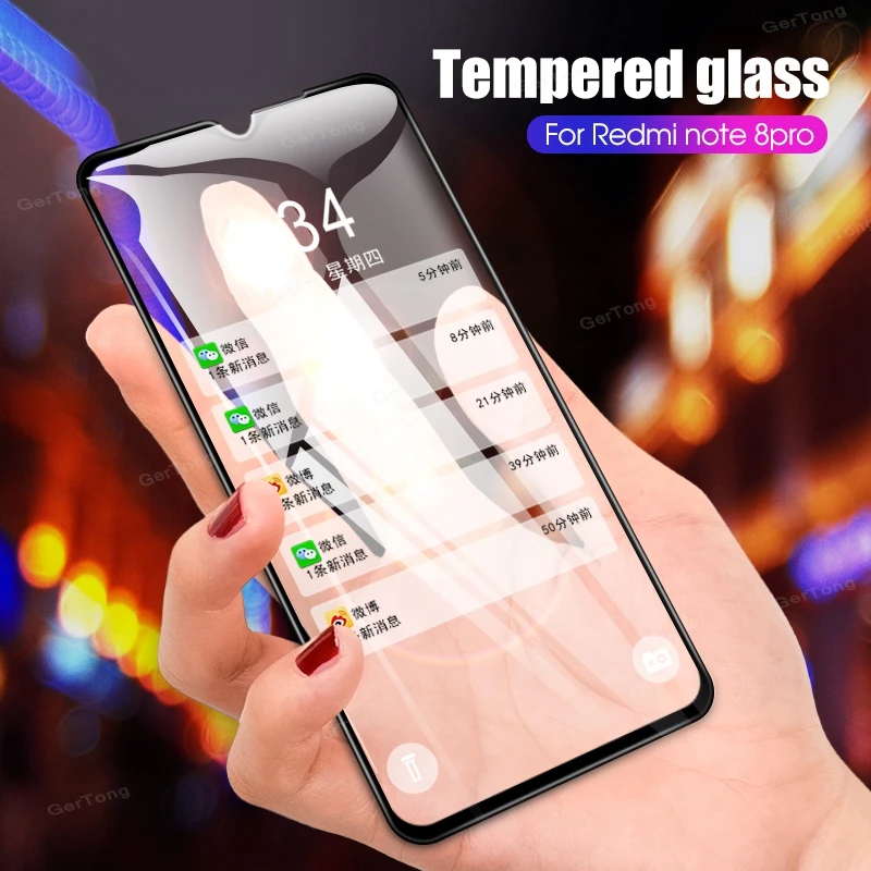 Закаленное стекло с полным покрытием для Xiaomi Redmi Note 7 8 Pro 7A Защита экрана Red mi Hongmi