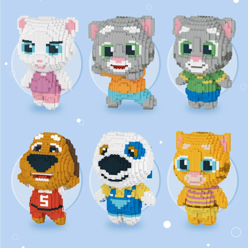 

Игрушка-конструктор мультяшная кукла домашняя кошка игрушка «сделай сам» аниме модель котенка сборка Алмазный кирпич детская развивающая ...