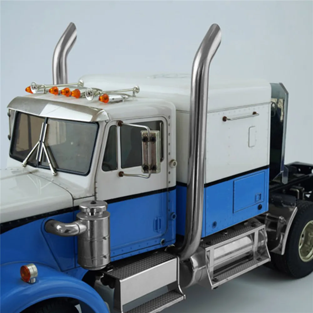 Для 1/14 TAMIYA DIY американский грузовик Кинг выхлопная труба металлические