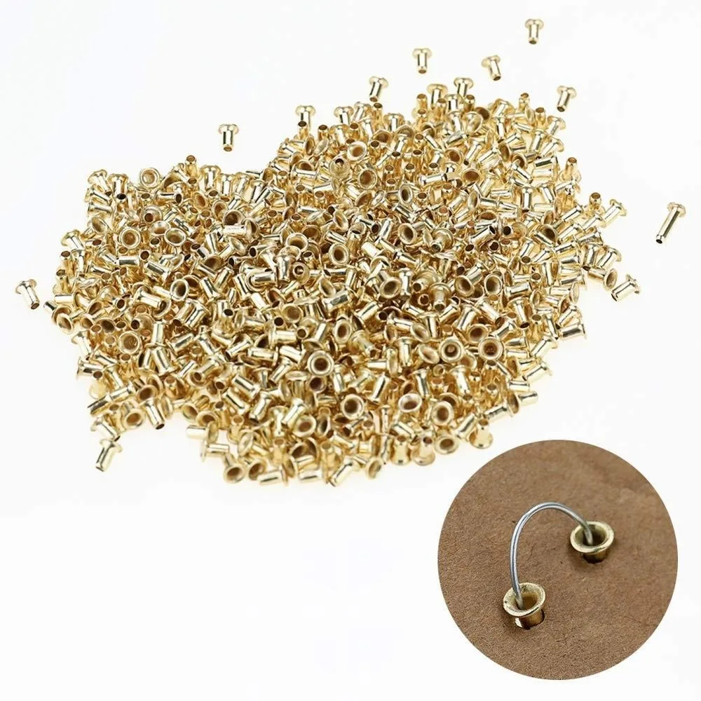 

1000pcs Beekeeping Frame Eyelet Brass Beehive Threading Hole Nest Box Apiculture Hive Copper Eyes Protect Nest Box Foudation