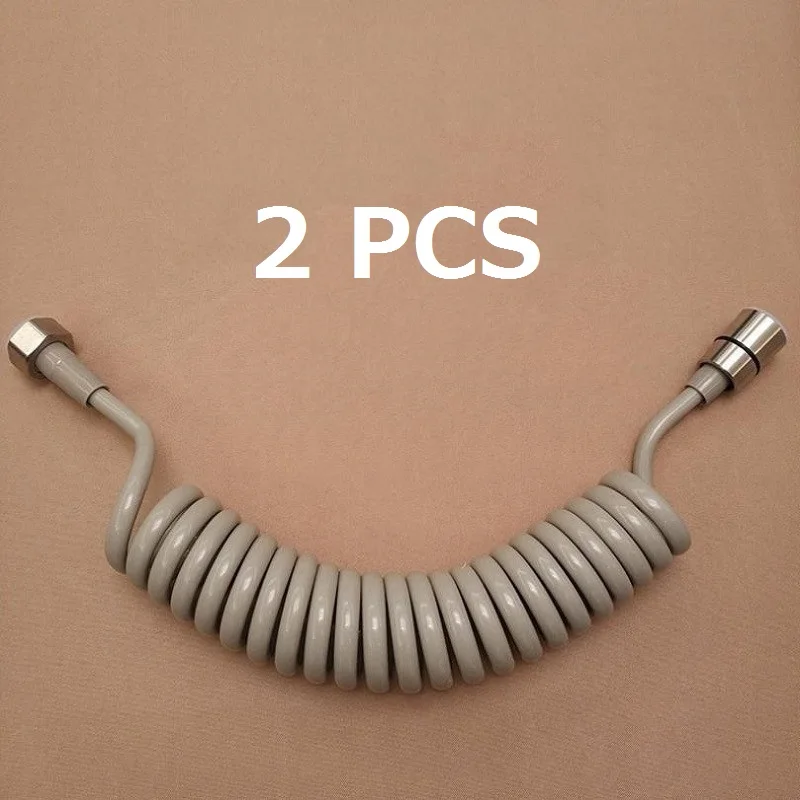 

2PCS Spring Flexible Water pipe Plumbing shower hose with stainless steel nuts Toilet Bidet Sprayer Gun Connect Pipe 1.5/2m/3m