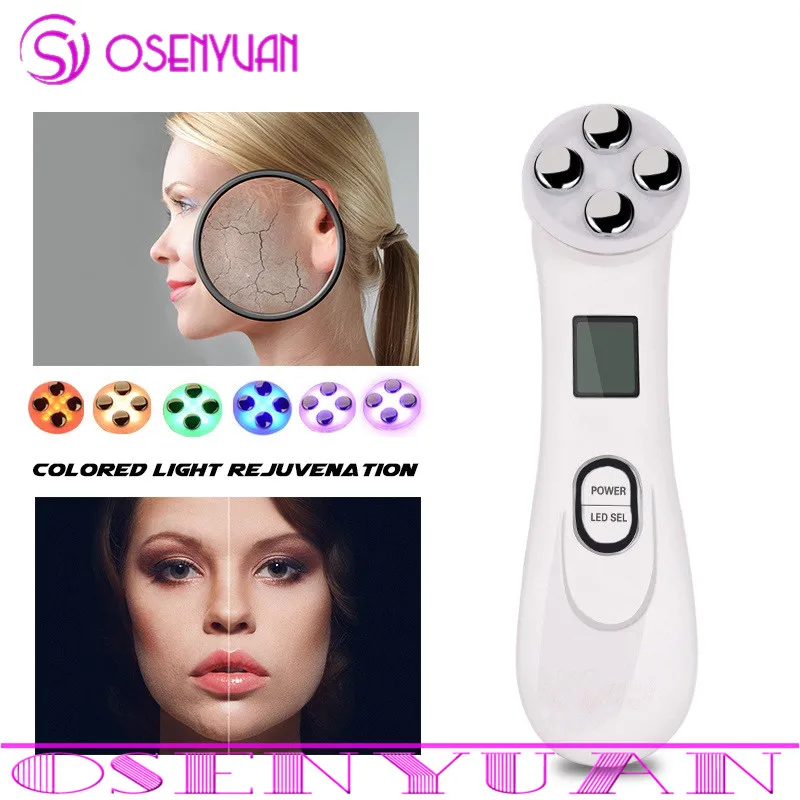 

Professional Radio Frequency Light Therapy Beauty Tools EMS Electroporation Anti Aging Device Facial Skin Rejuvenation Massager