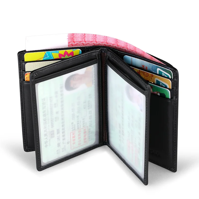 Мужской кошелек из натуральной кожи WILLIAMPOLO мягкий элегантный кредитный