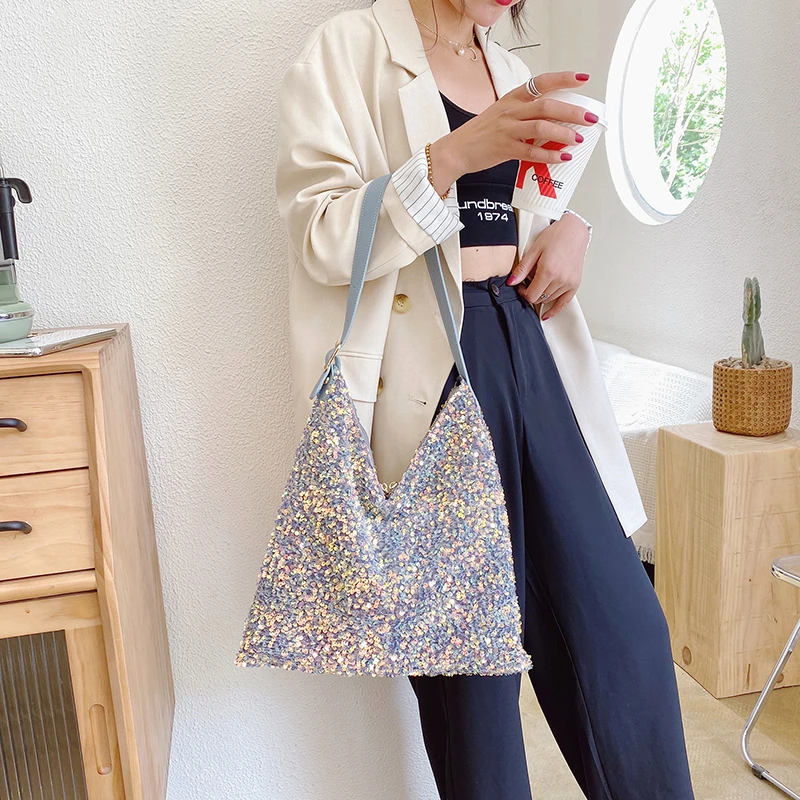 Модный кошелек на плечо для женщин сумки с пайетками роскошные дизайнерские