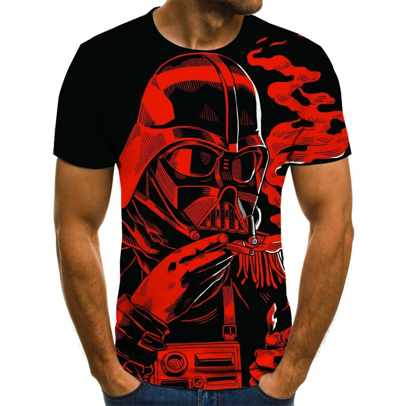 

2020 New Black Warrior T-shirt Men's Summer Black T-shirt Band Street Wear Men's 3D Printed T-shirt T-shirt so cool