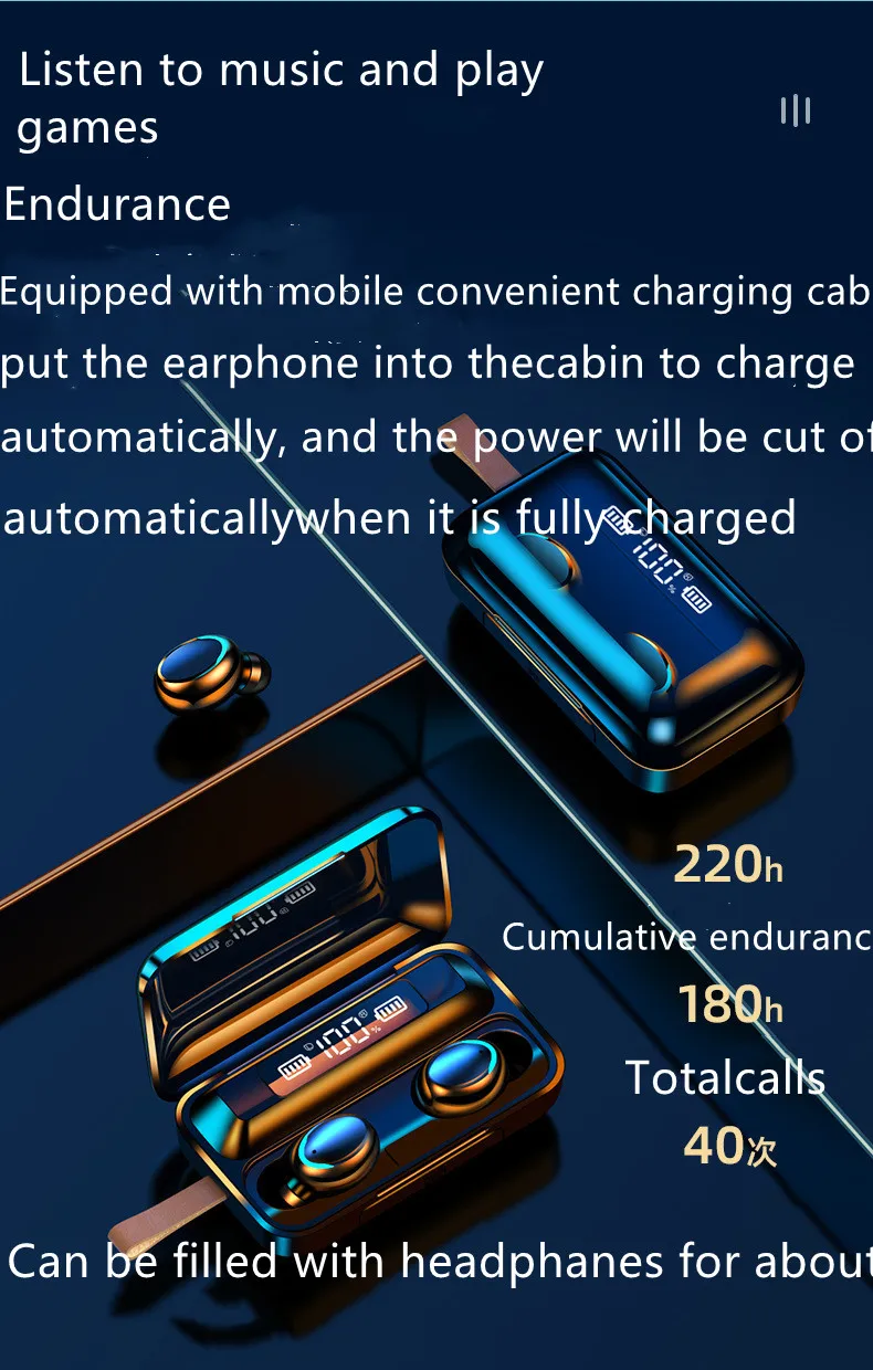 

AP2 AP3 TWS Bluetooth Wireless Headphones HiFi Music Earbuds Wireless Charger Earphones For IOS Android Phone 1:1 Copy Original