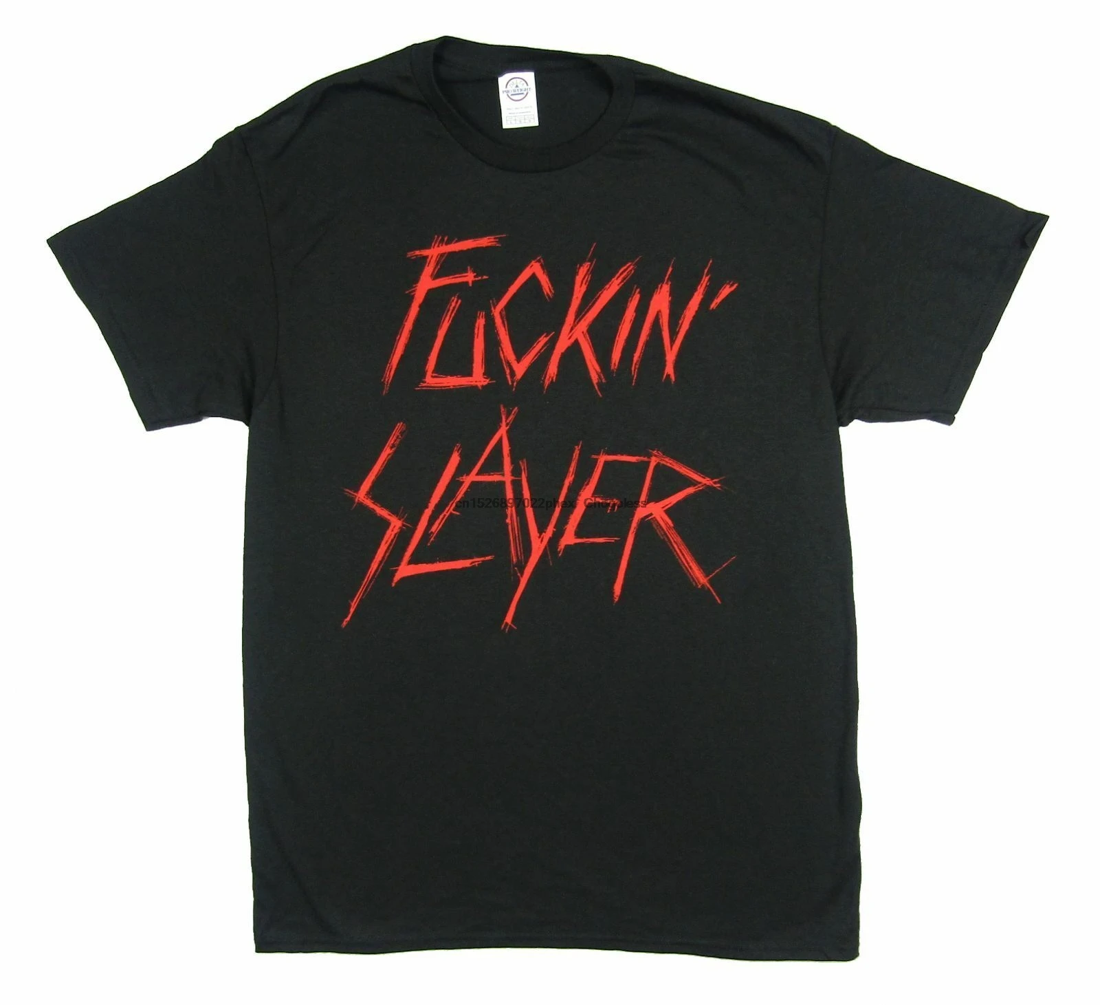 Черная футболка с надписью Slayer новая официальная группа Merch|Мужские футболки| |