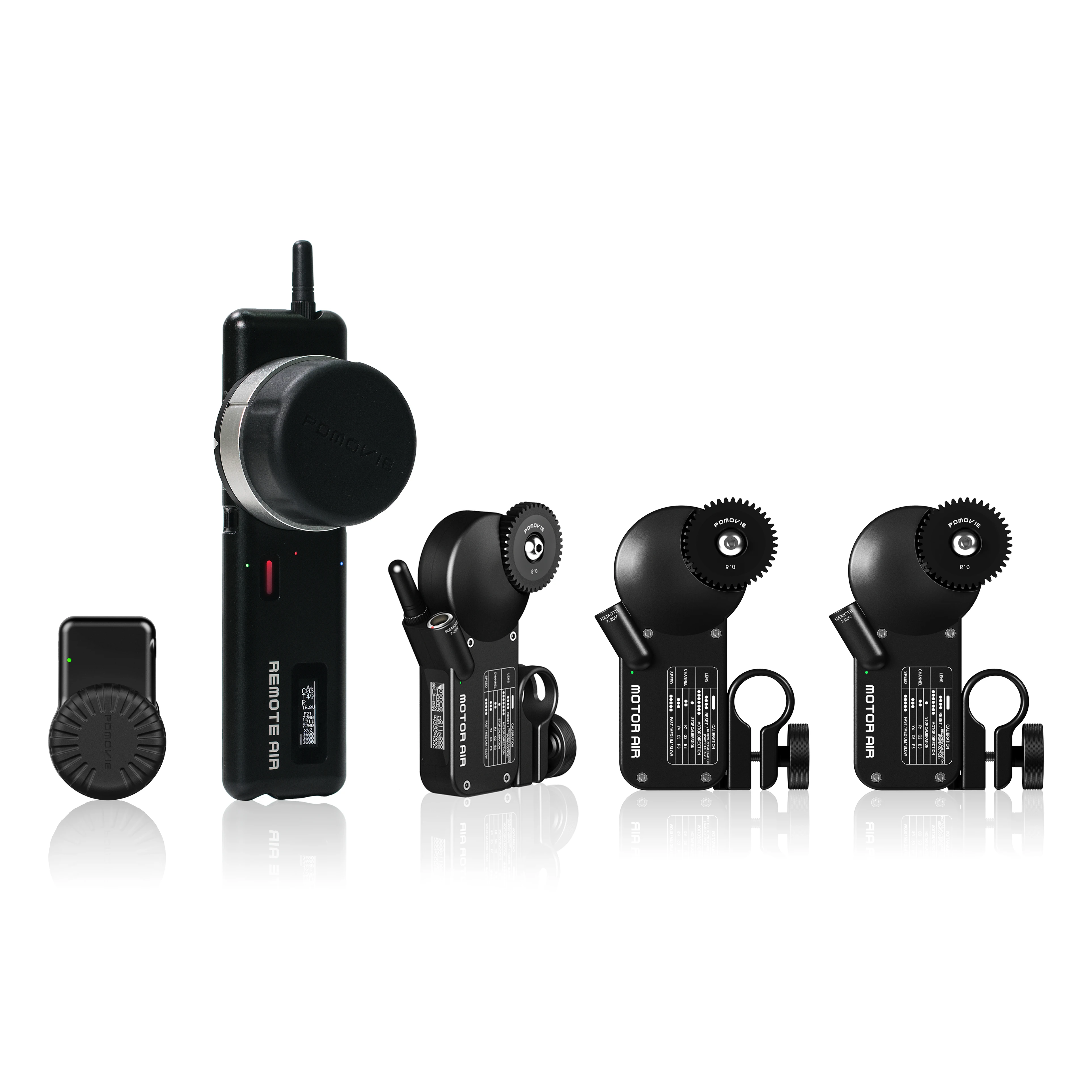 PDMOVIE дистанционного воздуха 4 беспроводной фоллоу-фокус Поддержка bluetooth и 2,4G соединения для кино объектив камеры или зеркальные камеры
