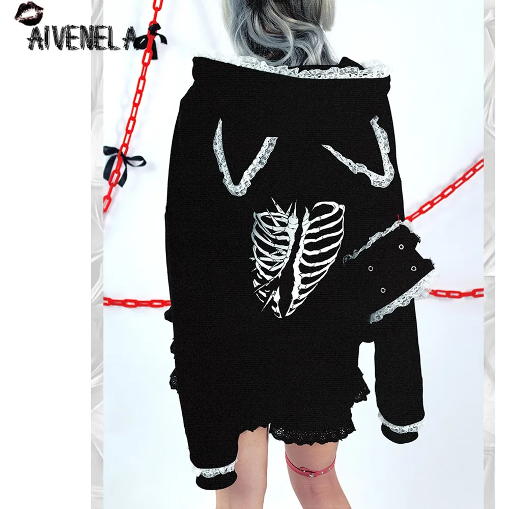 Женский бархатный свитшот с длинным рукавом в готическом стиле - купить по