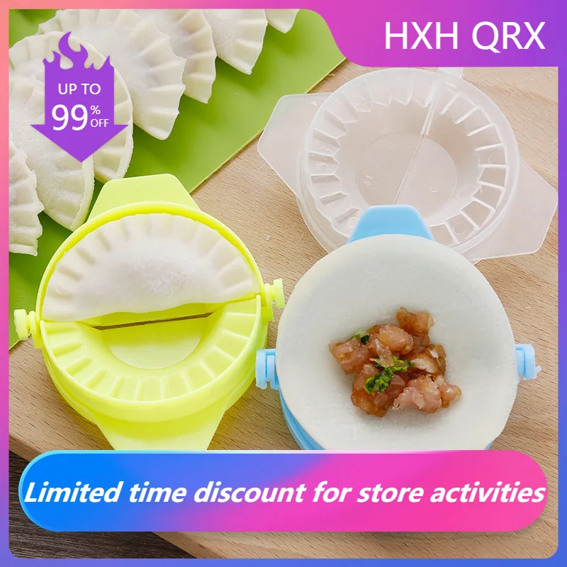

New DIY 3 Colors Dumpling Maker Wraper Press Mould Easy Eco-Friendly Jiaozi Bakeware Wrapper Cutter Making Machine Kitchen Tools