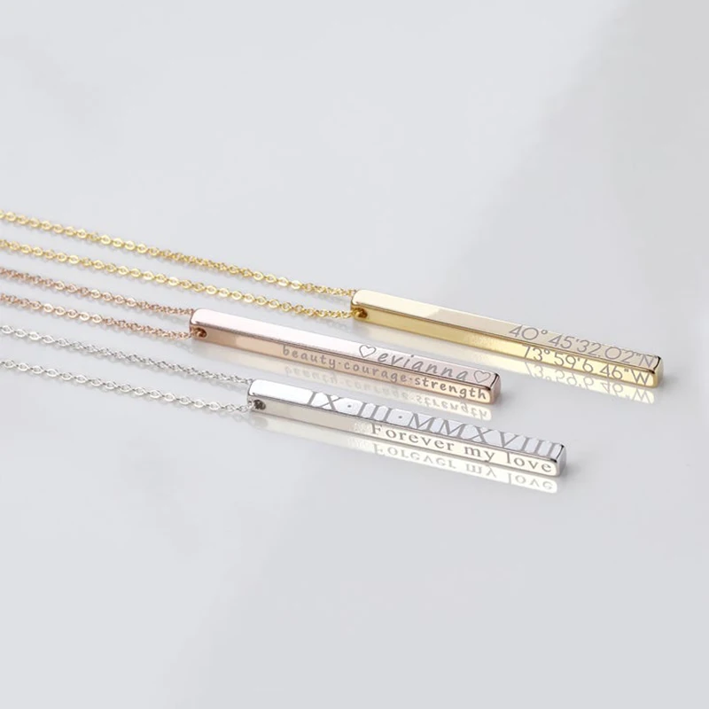 Четырехсторонний резной кулон с символом забавного имени индивидуальное