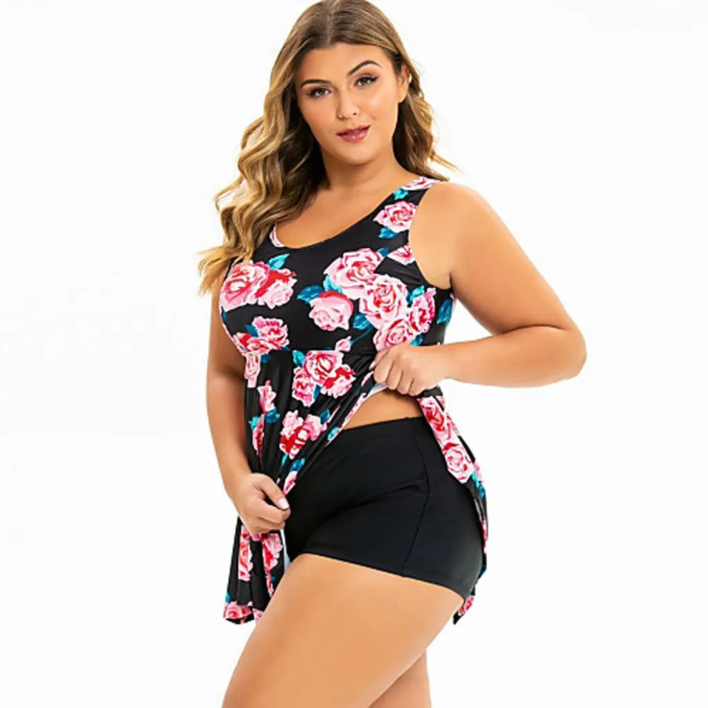 Женский раздельный купальник SAGACE купальный костюм размера плюс для полных