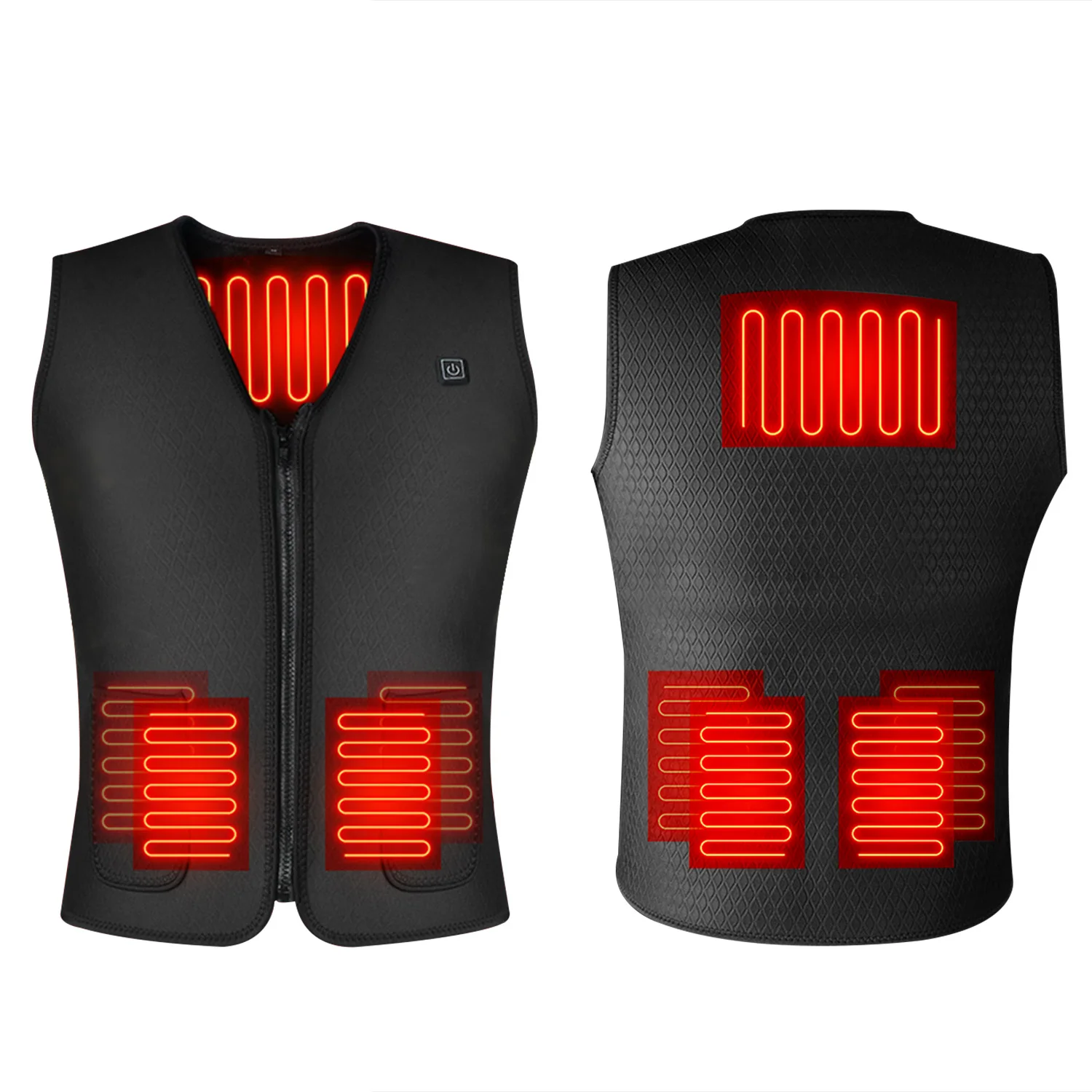 unisex warming heated vest Electric USB Heated Warm Vest Men Women Heating Jacket Clothing for Winter Travelling Ski FISHING