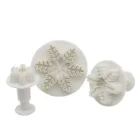 Рождественская Снежинка, печенье, форма для помадки, сахарное ремесло, поршень формочки для печенья, снежный кекс, инструмент для украшения торта