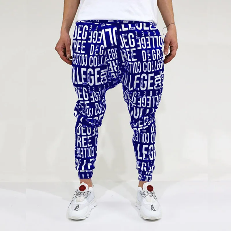 

2021 high street new men's casual baggy knickers loose casual trousers men's leggy trousers Harlan turnip pants