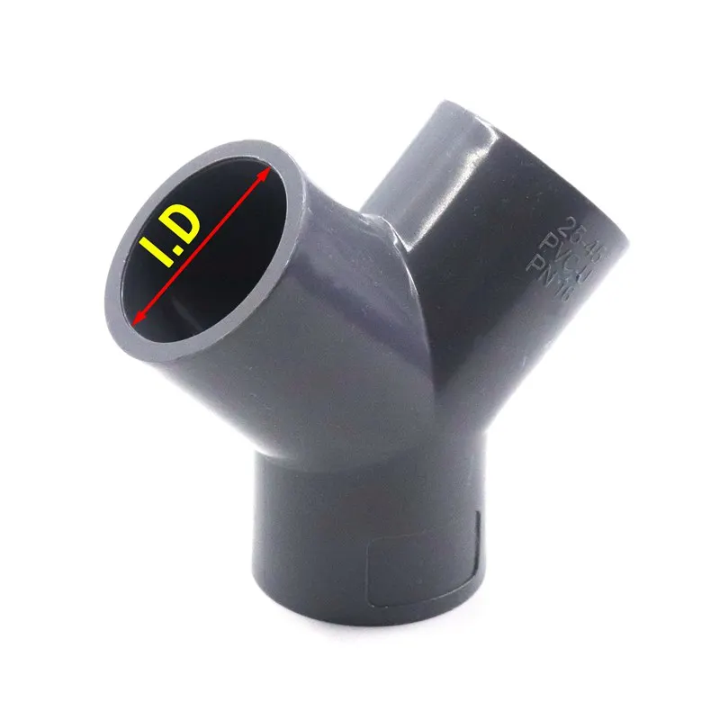 

2 ~ 20 шт., пластиковые Y-образные соединители для труб, 20 ~ 63 мм