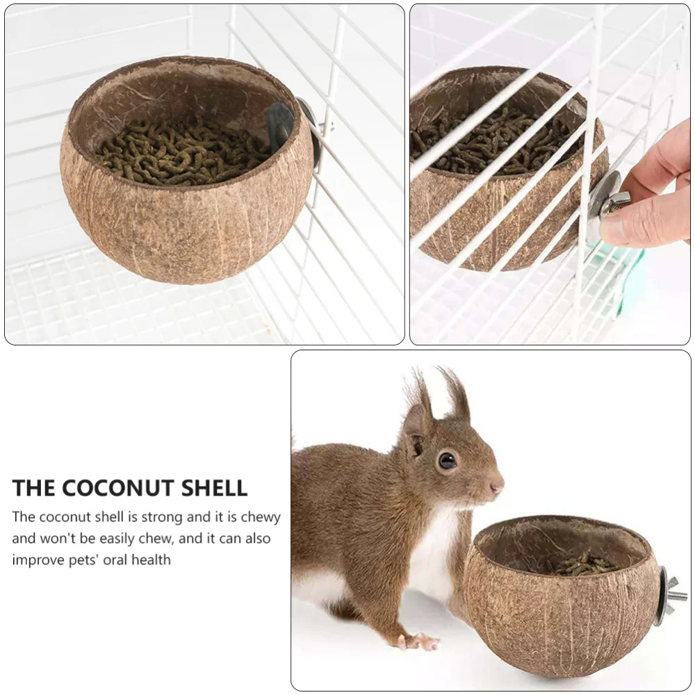 

2pcs Small Pet Waterer Food Bowl Pet Feeding Bowl Hamster Food Feeding Basin