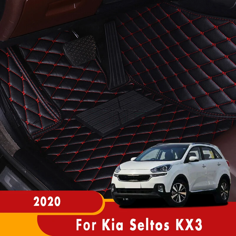 

Автомобильные коврики для Kia Seltos KX3 2020 ковры автомобильные интерьерные аксессуары кожаные коврики водонепроницаемые автомобильные коврики