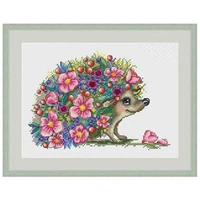 flowers hedgehog animals patterns counted 11ct 14ct 18ct diy cross stitch sets wholesale cross stitch kits embroidery needlework