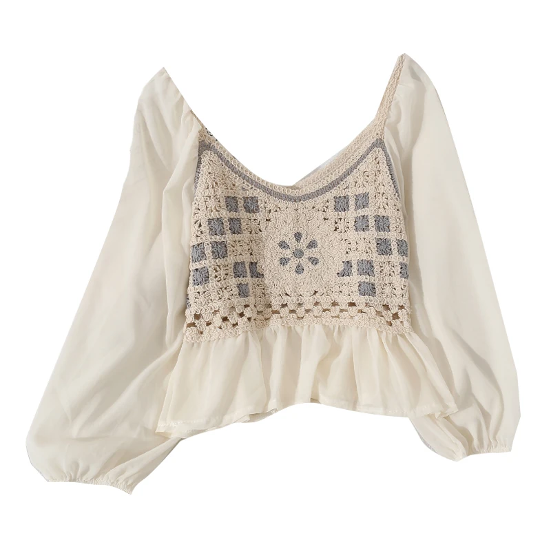 

Autumn's top female Japanese gentle autumn wind to wear a temperament light ripe female western style shirt design niche