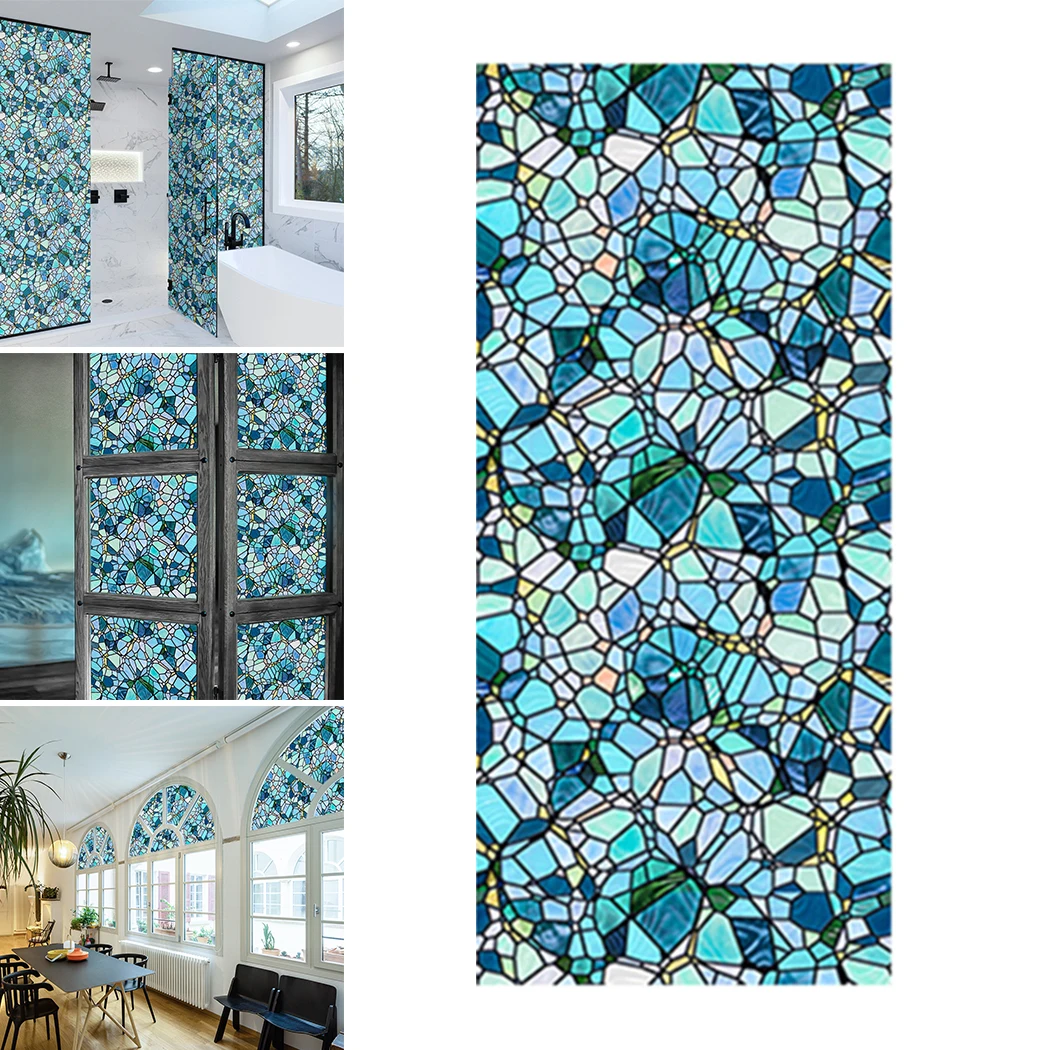 

Pattern Window Film Stained Window Decals Glass Vinyl Adhesive Film For Home Office Door Privacy Protective Decorative Sticker
